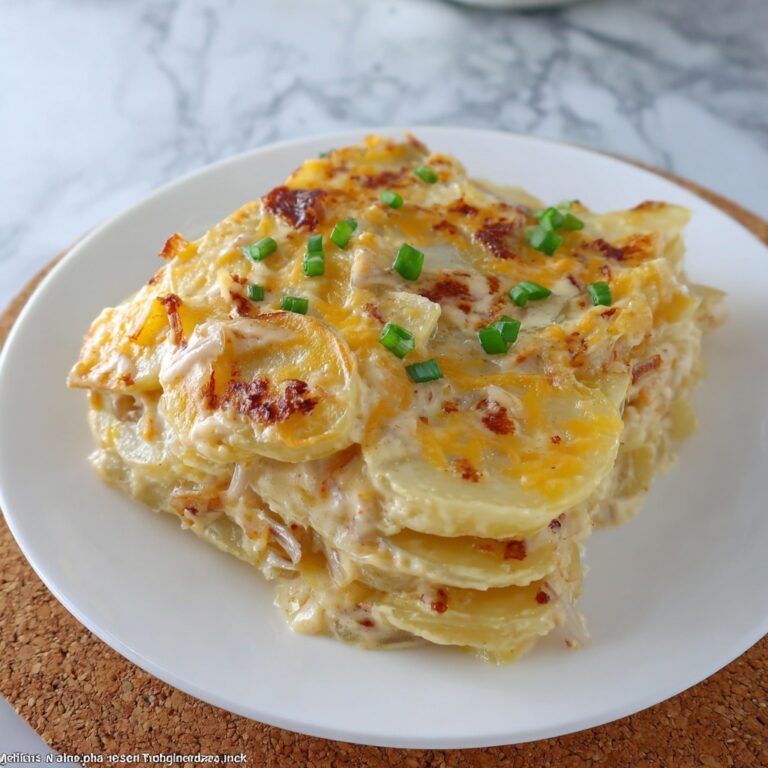 Cheesy Loaded Scalloped Potatoes Recipe