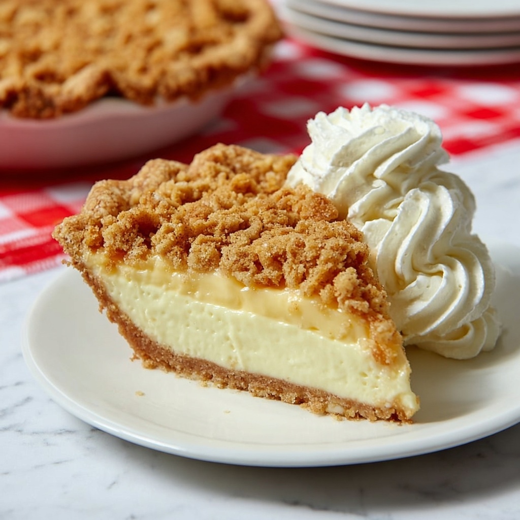 Crumble Eggnog Pie Recipe - Recipe Image