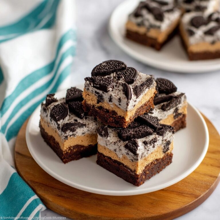 Oreo Brownie Cheesecake Bars Recipe