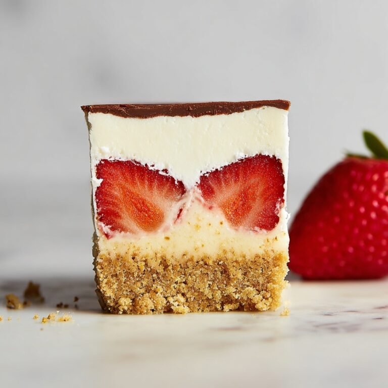 Cheesecake Stuffed with Chocolate Covered Strawberries Recipe