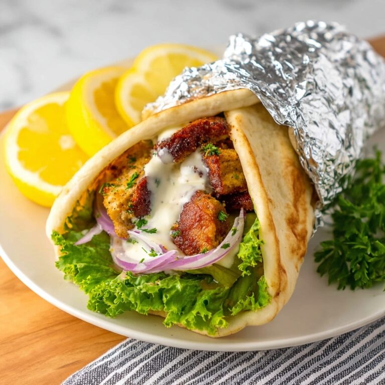 Slow Cooker Chicken Shawarma with Garlic Cucumber Sauce Recipe