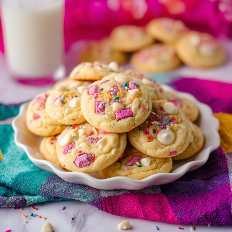 Circus Animal Cookies with White Chocolate and Rainbow Nonpareils Recipe