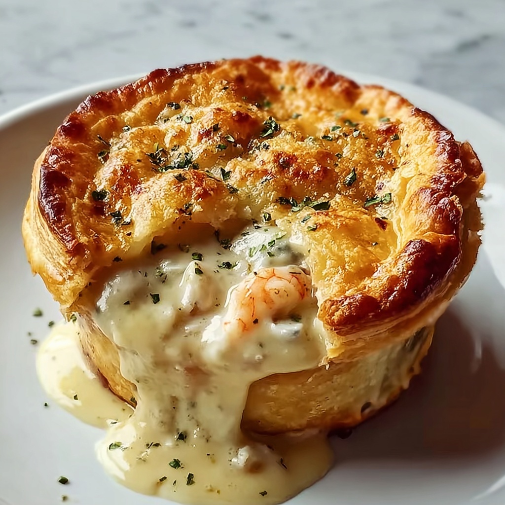 Irresistibly Comforting Cheddar Bay Biscuit Seafood Pot Pie Recipe - Recipe Image