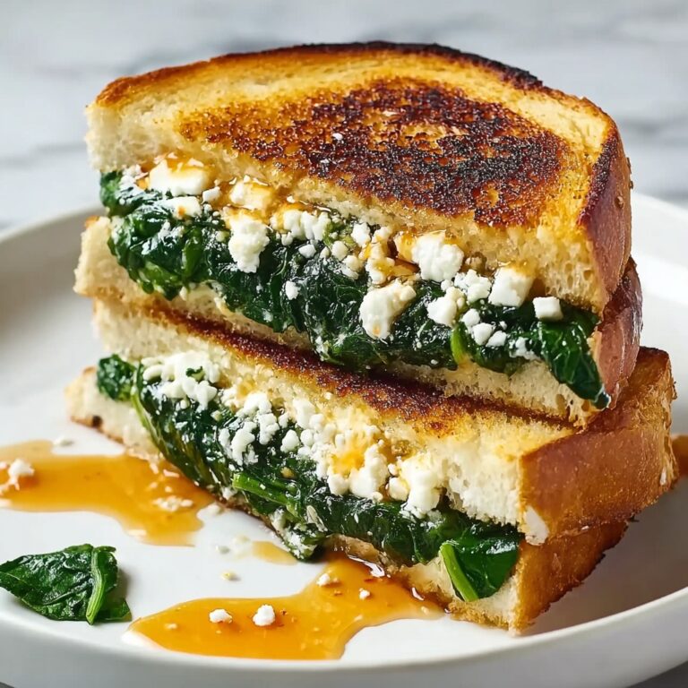 Spinach Feta Grilled Cheese Sandwiches Recipe