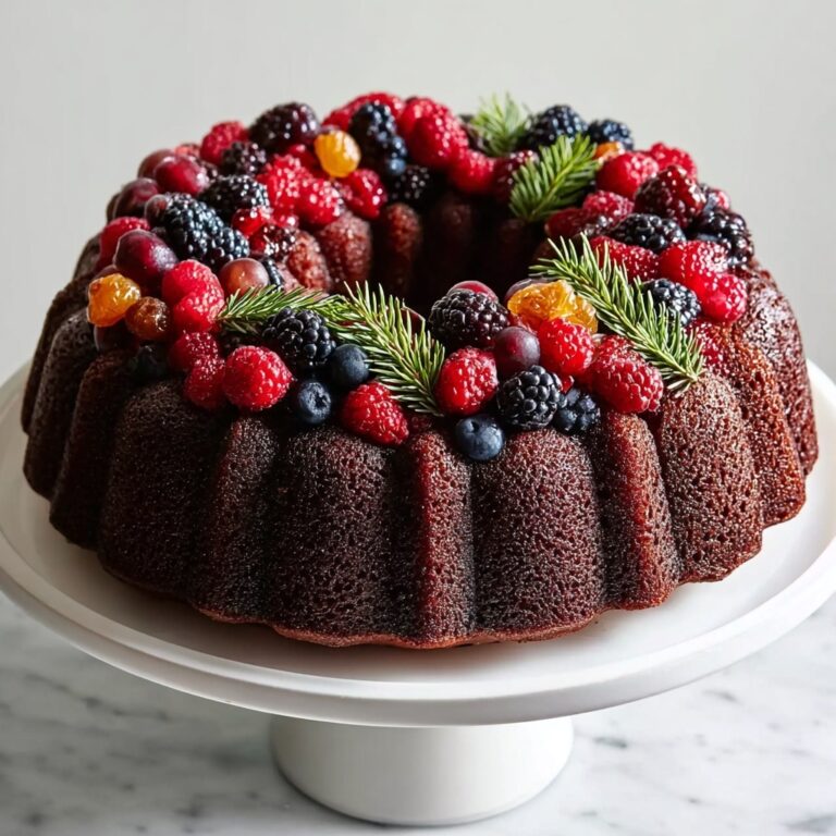 Festive and Wholesome: Healthy Christmas Fruit Bundt Cake Recipe