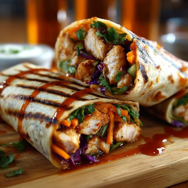 Sweet Chili Chicken Wraps – Quick, Crunchy, and Irresistibly Delicious Recipe