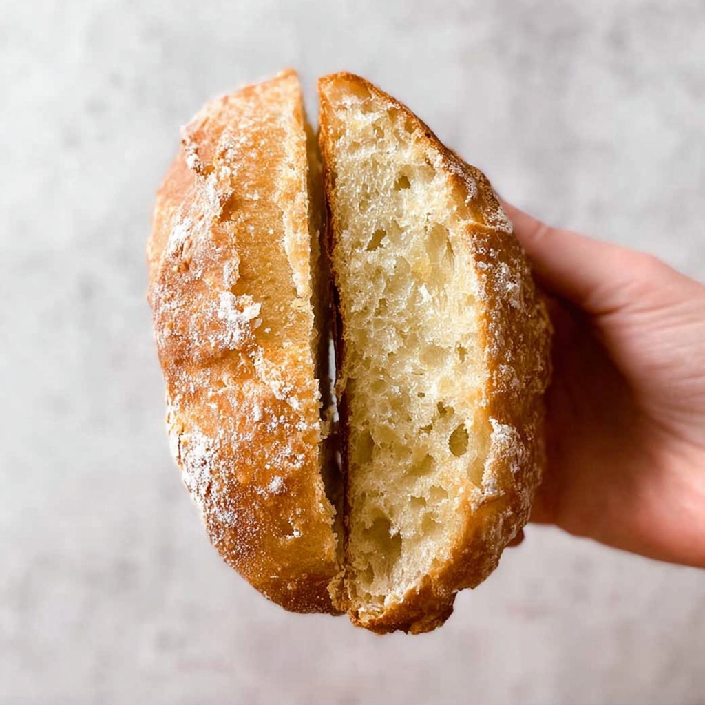 No Knead Homemade French Bread Recipe - Recipe Image