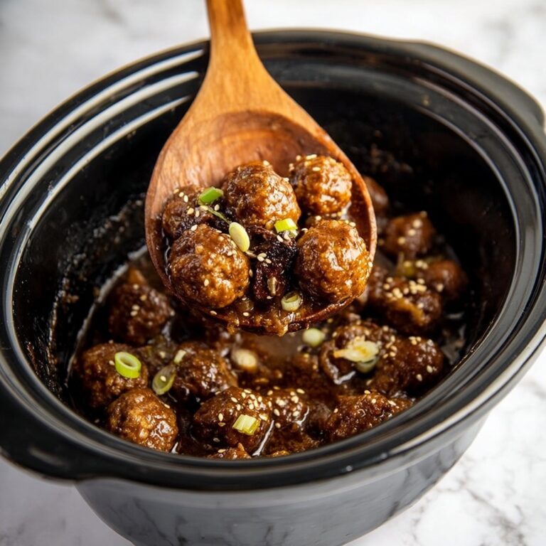 Honey Garlic Crockpot Meatballs Recipe
