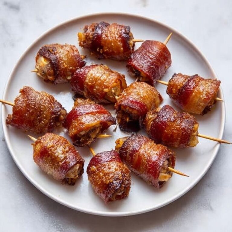 Bacon Wrapped Dates with Goat Cheese and Pecans Recipe