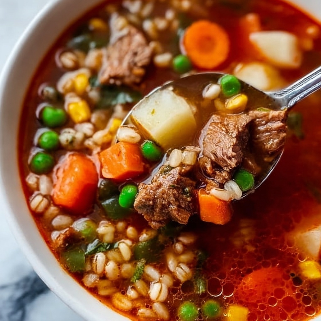Instant Pot Beef Barley Soup Recipe - Recipe Image