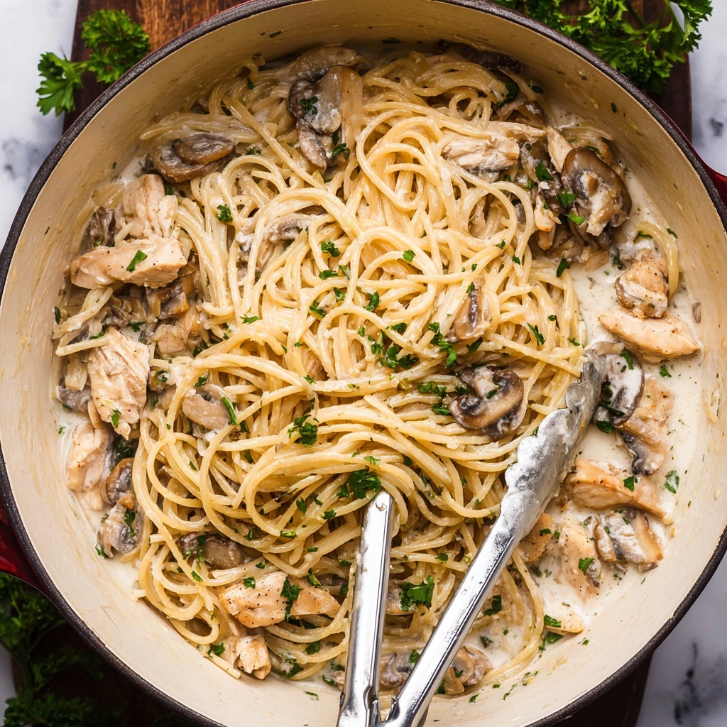 30 Minute Stovetop Turkey Tetrazzini Recipe - Recipe Image