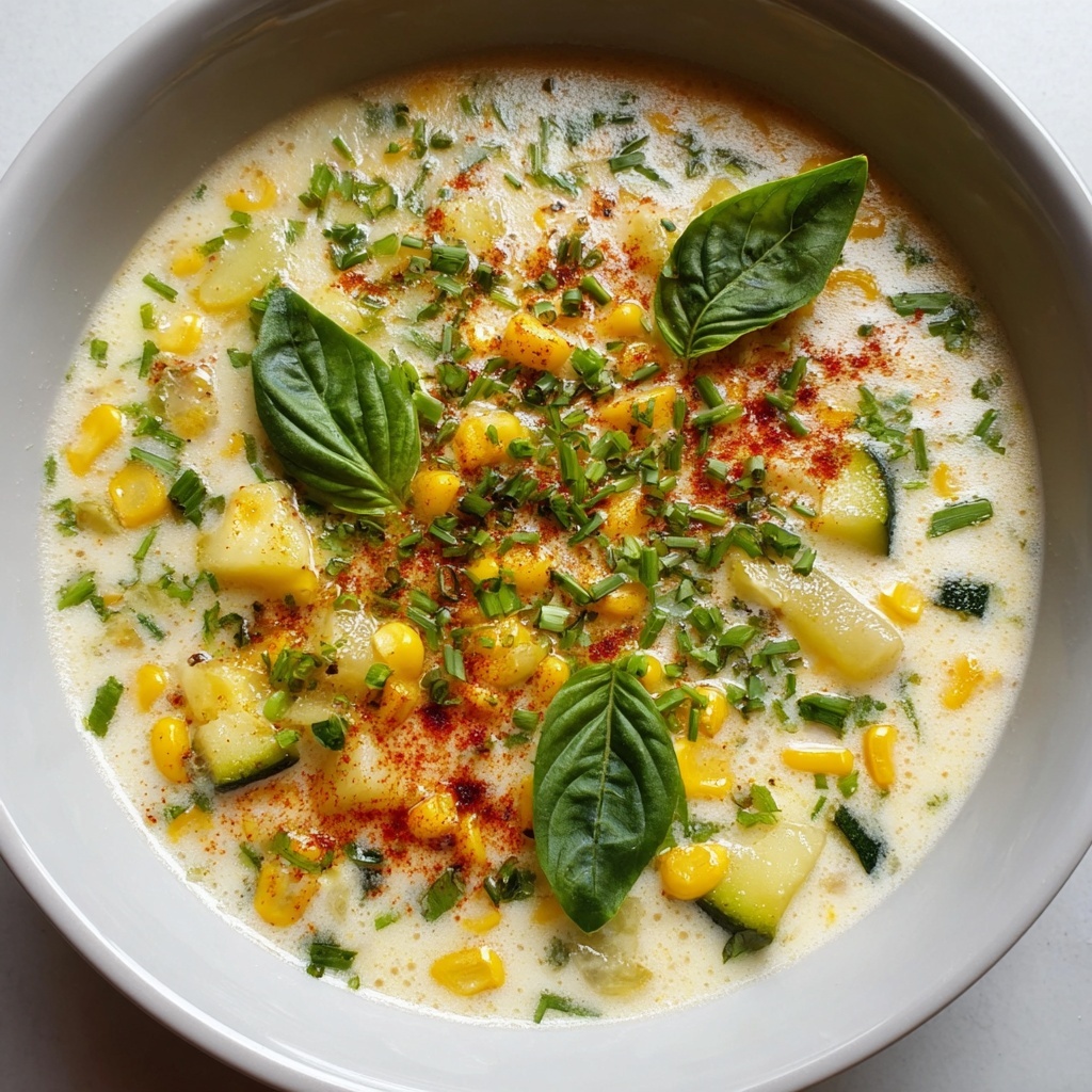 Summer Corn and Zucchini Chowder Recipe - Recipe Image