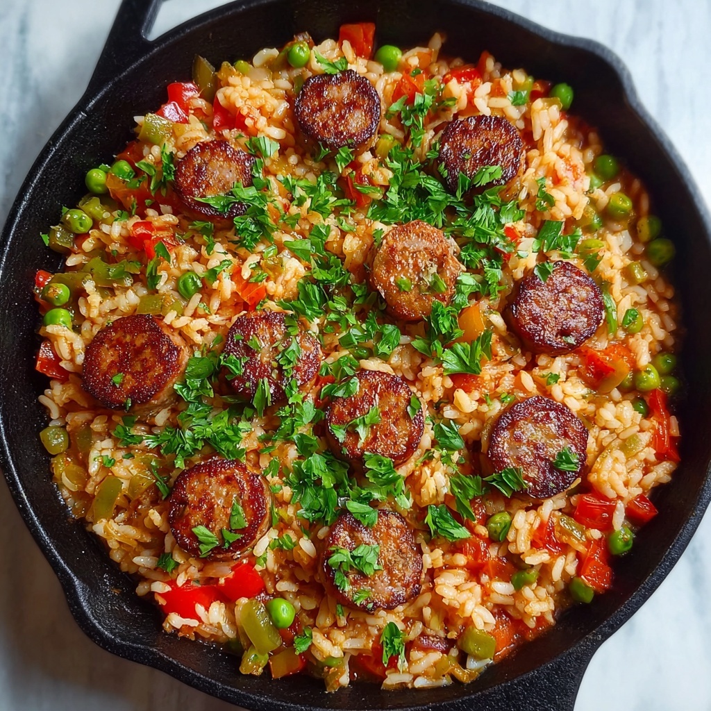 Sausage and Rice Skillet Recipe - Recipe Image