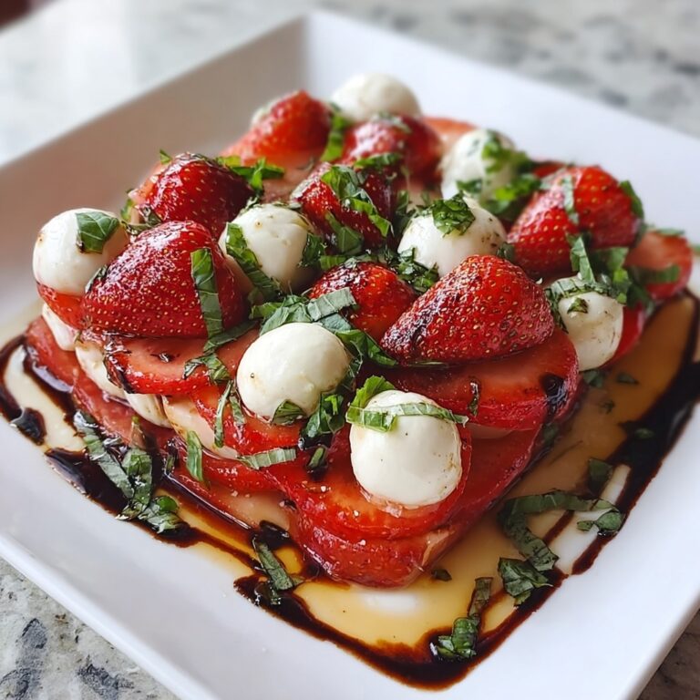 Balsamic Strawberry Caprese Recipe