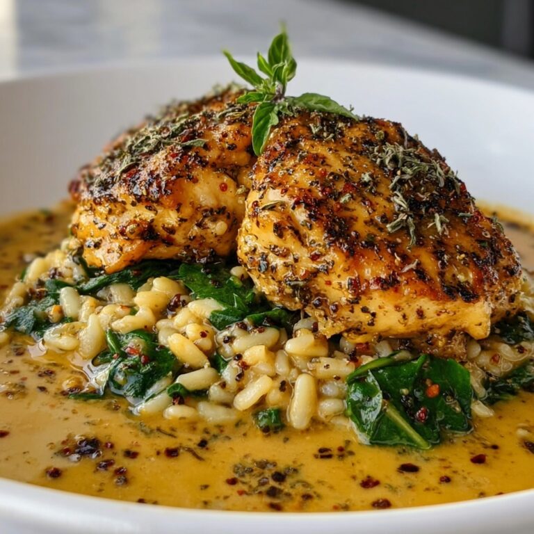 Slow Cooker Mustard Herb Chicken with Orzo Recipe