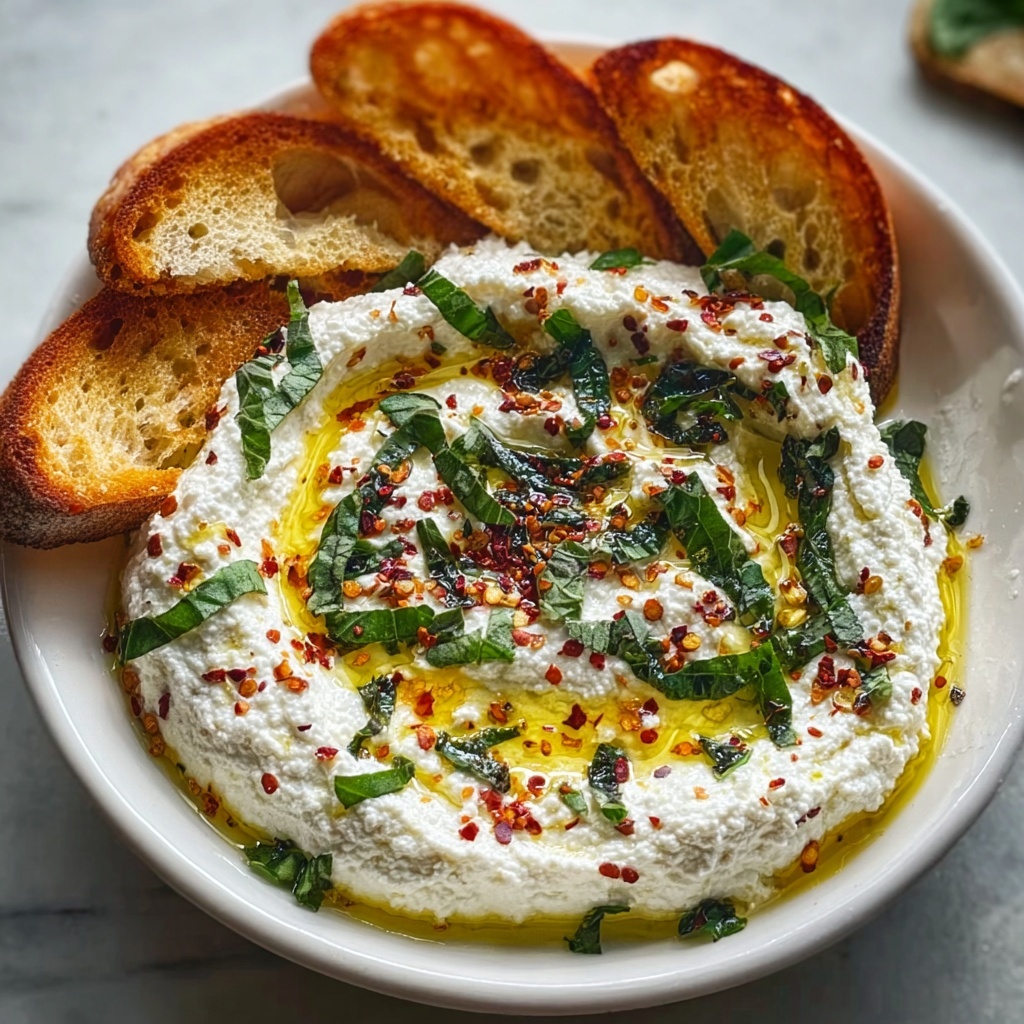 Whipped Ricotta Dip with Spicy Honey Recipe - Recipe Image