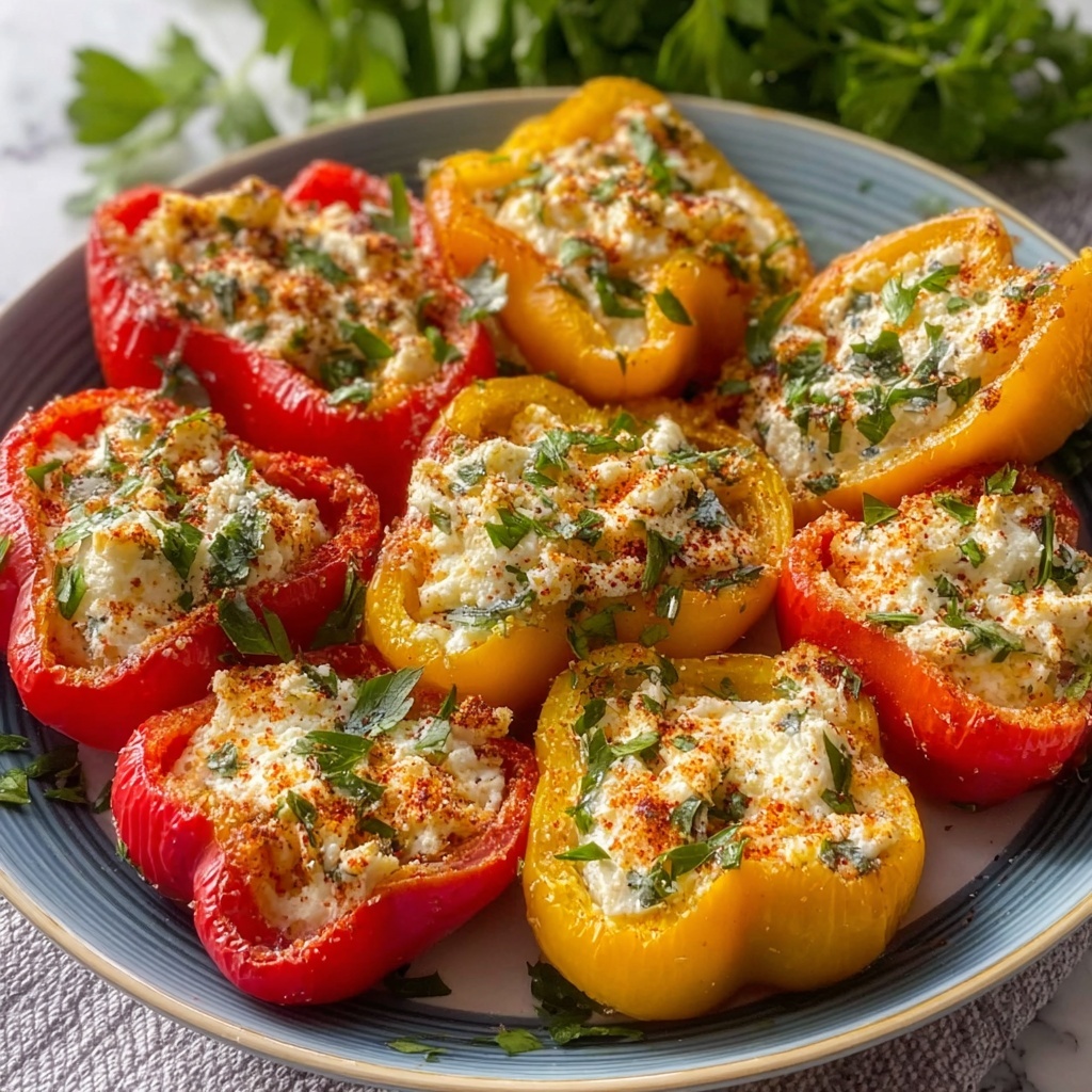 Protein Snack Cheese Stuffed Mini Peppers Recipe - Recipe Image