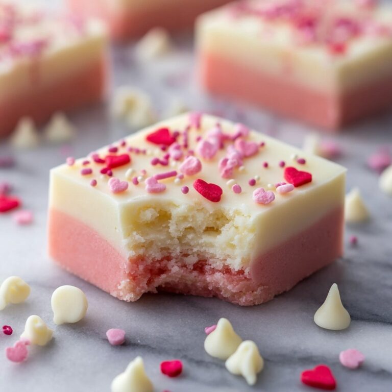 Valentine’s Day White Chocolate Fudge Recipe