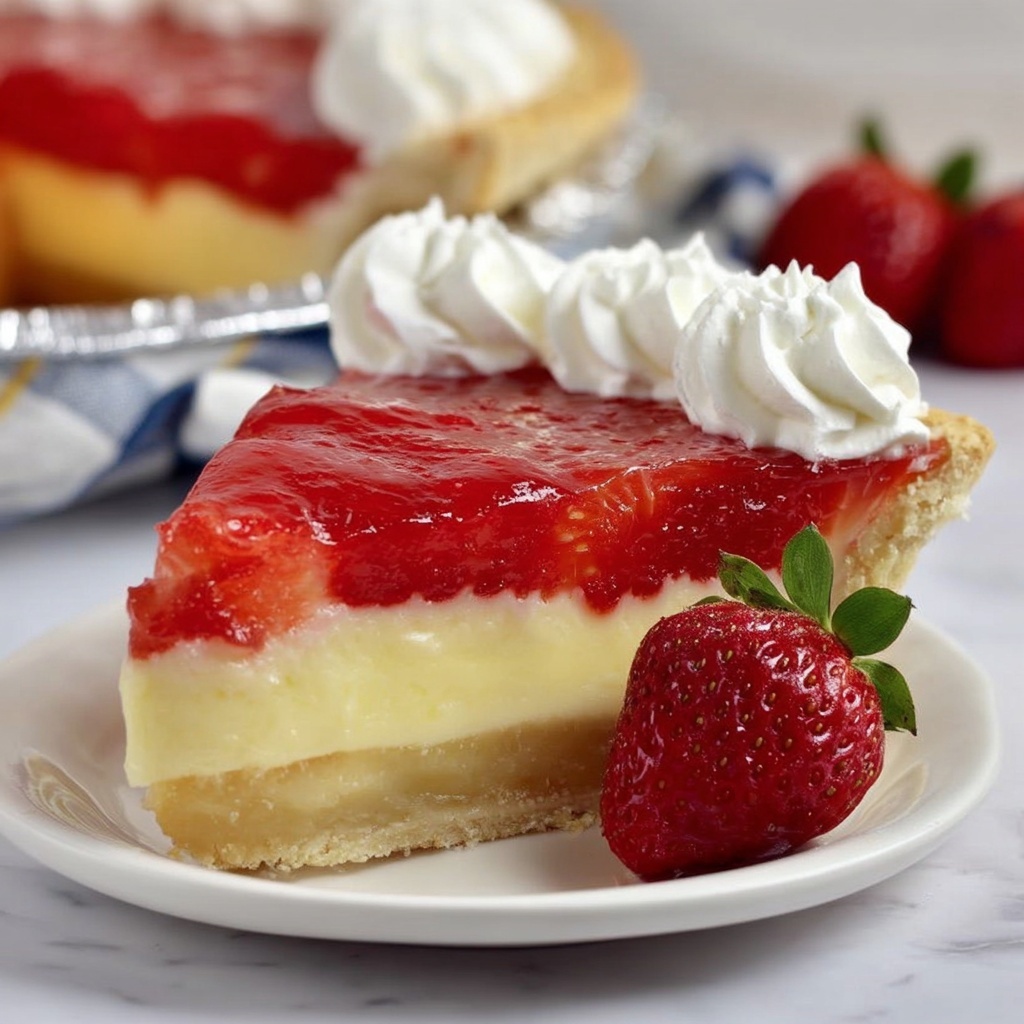 Strawberry Lemon Chess Pie Recipe - Recipe Image