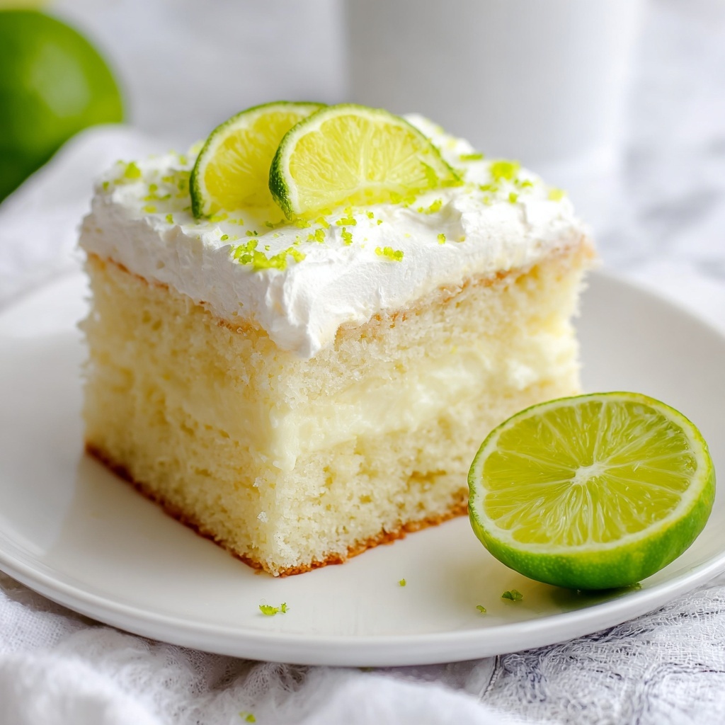 Key Lime Poke Cake Recipe - Recipe Image