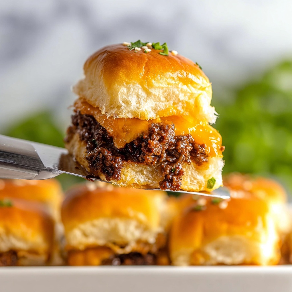 Barbecue Sloppy Joe Sliders on Hawaiian Rolls Recipe - Recipe Image
