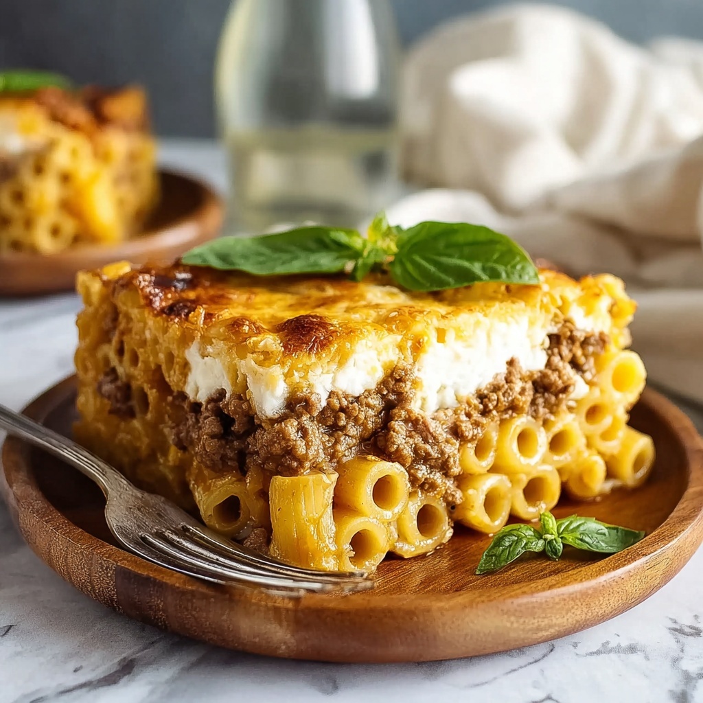 Irresistibly Creamy Pastitsio: A Greek Comfort Classic Recipe - Recipe Image