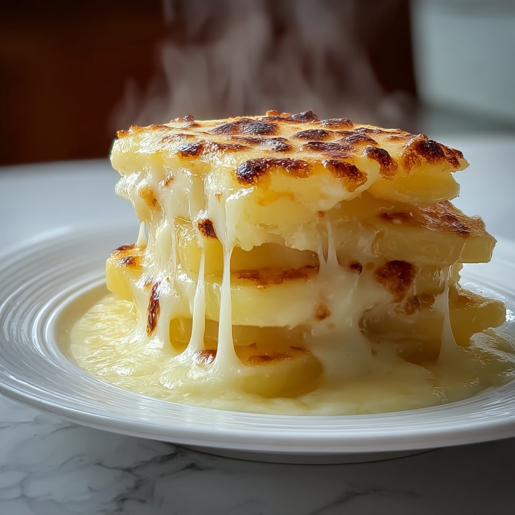 Irresistibly Creamy Cheesy Scalloped Potatoes for Comfort Recipe - Recipe Image