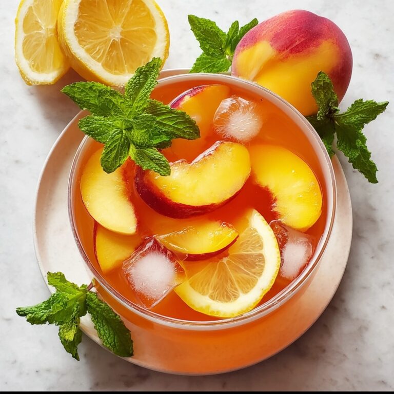 Refreshing Homemade Peach Lemonade Recipe