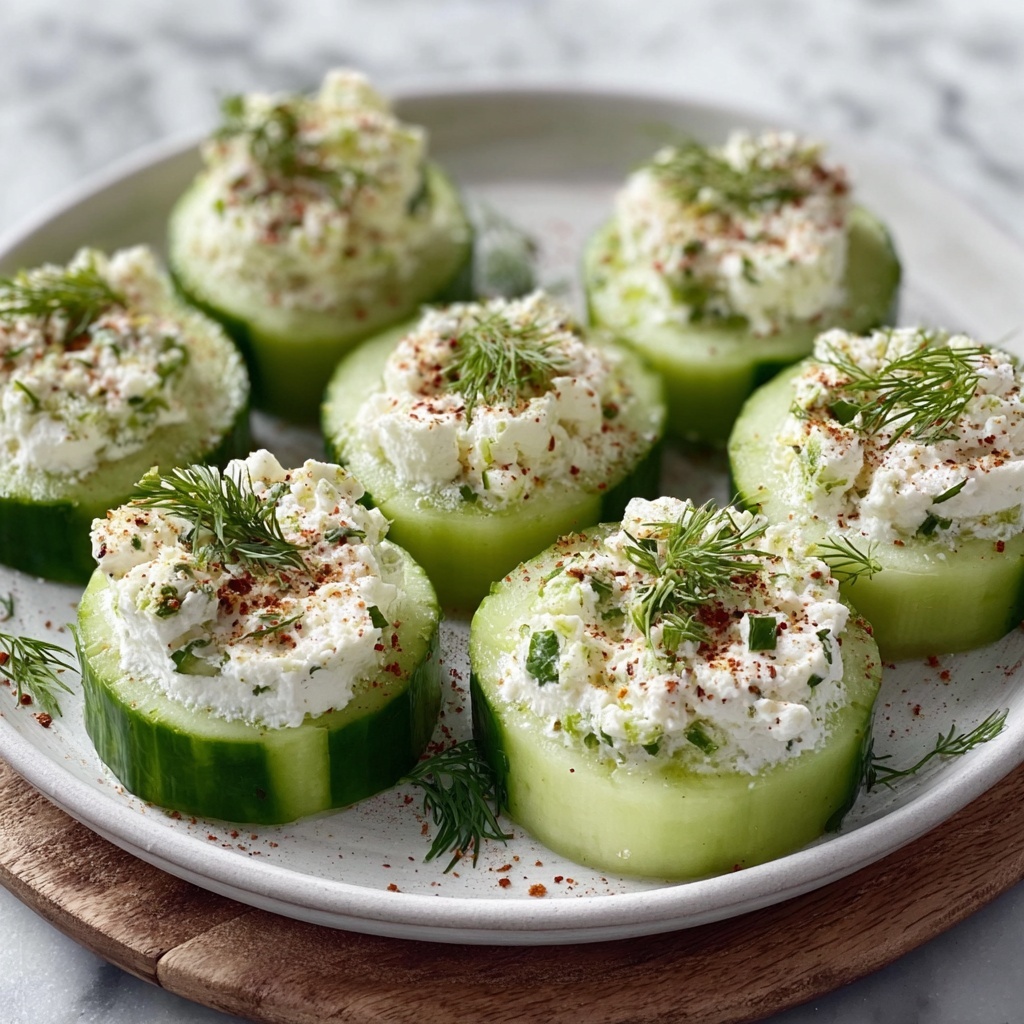 Cucumber Cottage Cheese Bites Recipe - Recipe Image