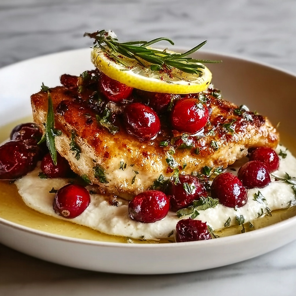 Honey Cranberry Chicken Bake with Ricotta Cheese Recipe - Recipe Image
