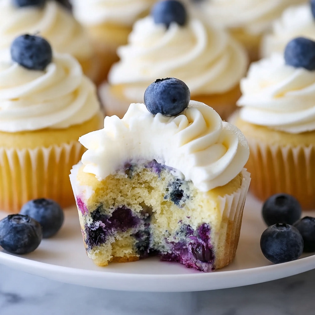 Lemon Blueberry Cupcakes Recipe - Recipe Image