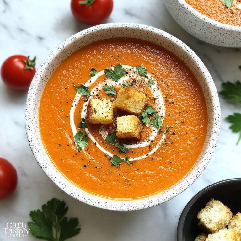 Roasted Red Pepper Tomato Soup Recipe