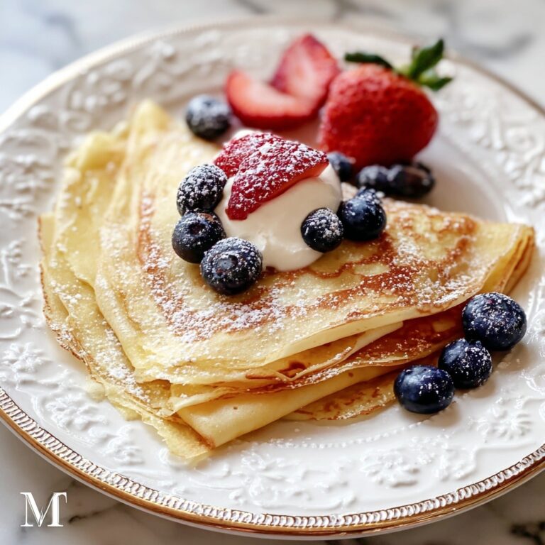 Homemade Crepes Recipe