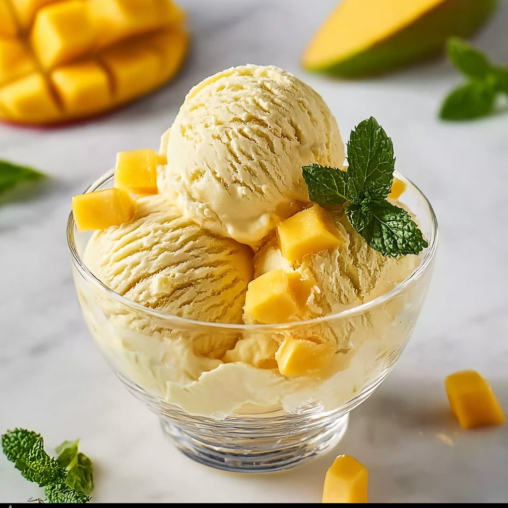 Vegan Mango Ice Cream (4-Ingredients) Recipe - Recipe Image