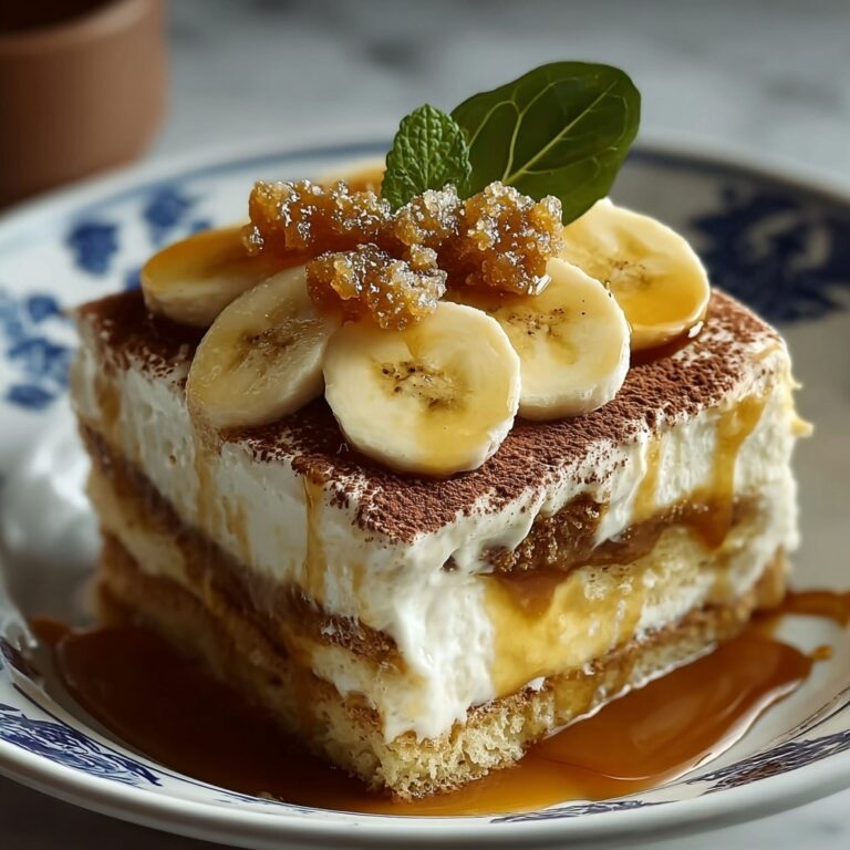 Indulgent Caramel Banana Pudding Tiramisu Recipe