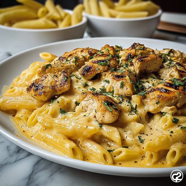 Velveeta Chicken Penne in Creamy Mozzarella Garlic Cheese Sauce Recipe