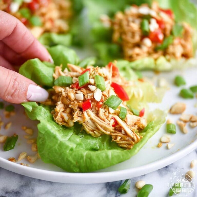 Shredded Chicken Lettuce Wraps Recipe