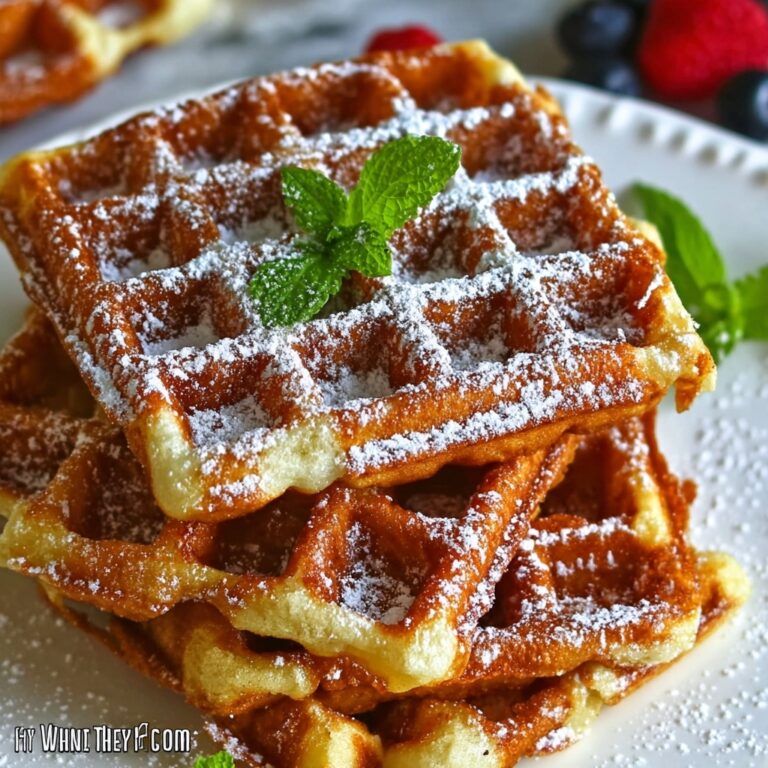 Buttery Belgian Liege Waffles Recipe