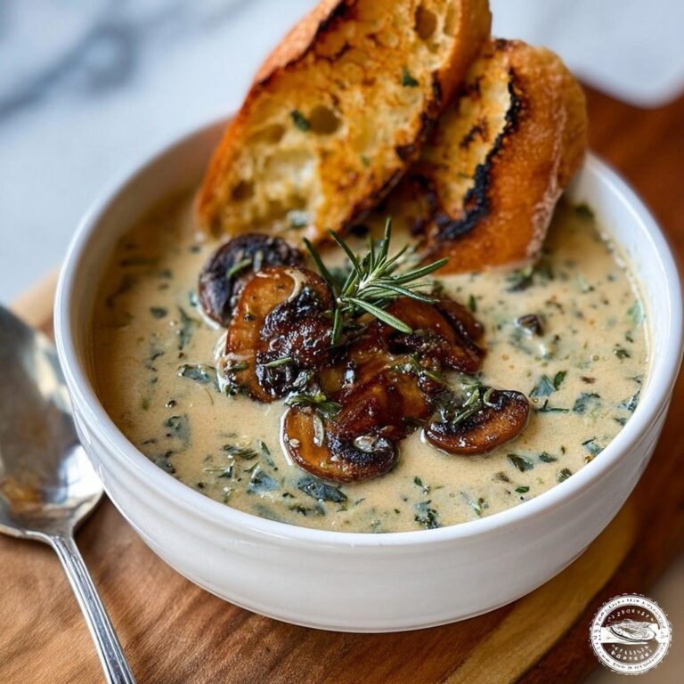 Best Mushroom Soup with Fresh Cremini Mushrooms Recipe