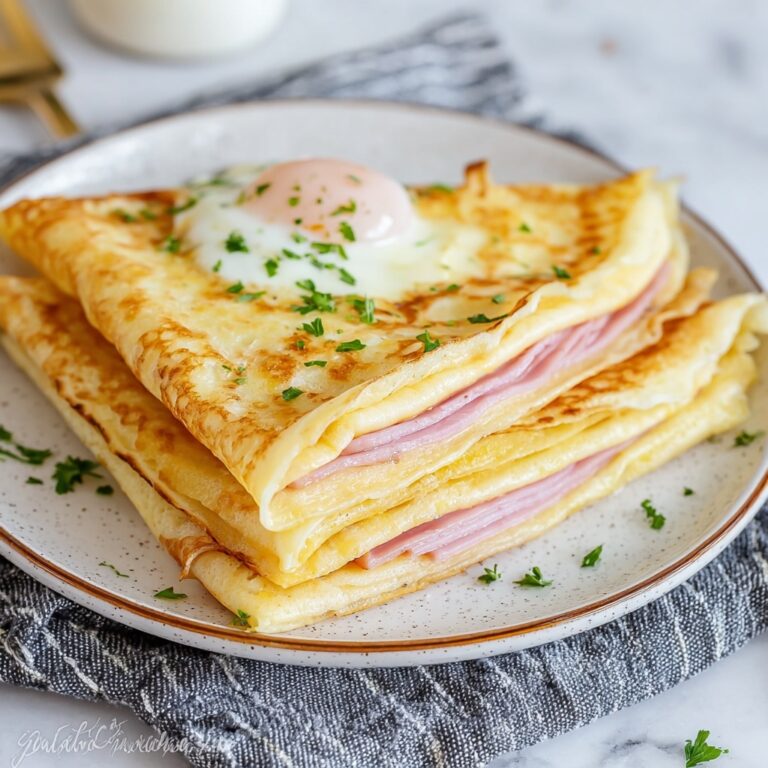 Savory Ham, Cheese, and Egg Crepes Recipe