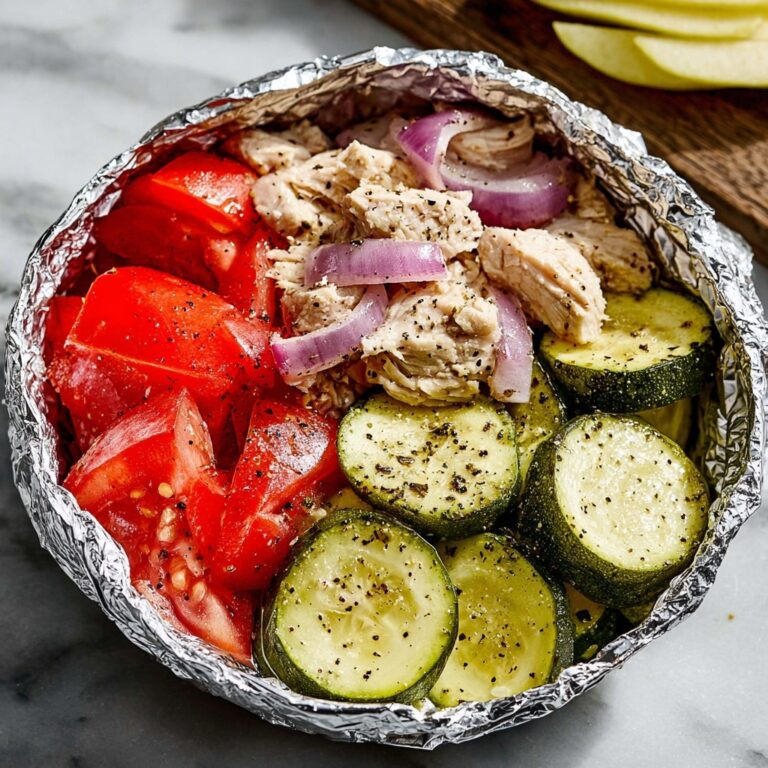 Low-Carb Foil Packet Chicken and Vegetable Dinner Recipe