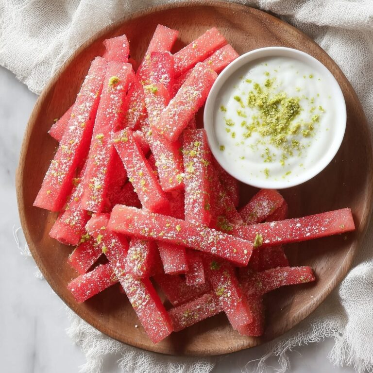 Watermelon Fries with Coconut Lime Dip Recipe