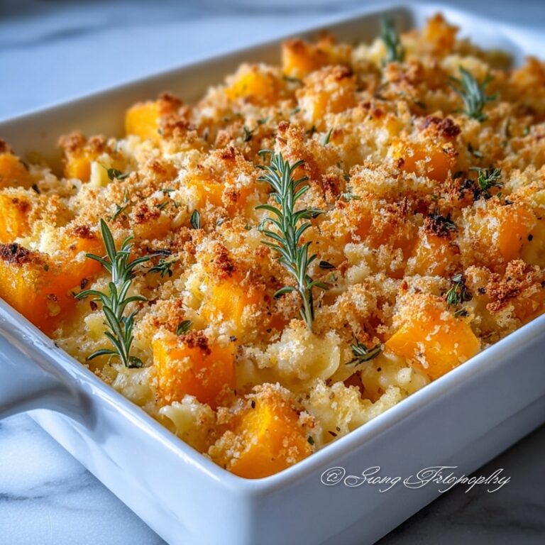 Indulgent Cheesy Butternut Squash Casserole Recipe