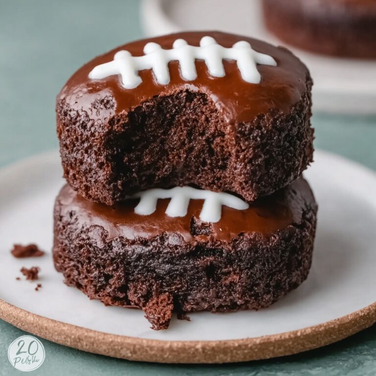 Indulgent Fudgy Football Brownies for Game Day Recipe