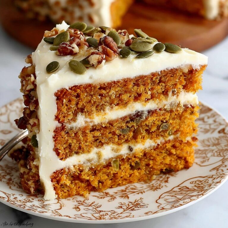 Pumpkin Spice Cake with Brown Sugar Cream Cheese Frosting Recipe
