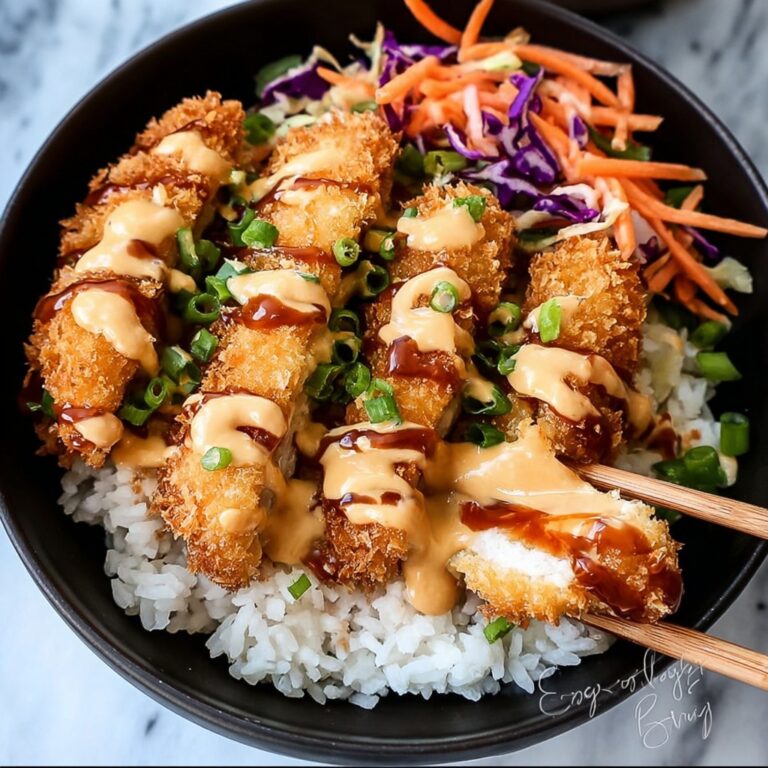 Japanese Katsu Bowls with Tonkatsu Sauce Recipe