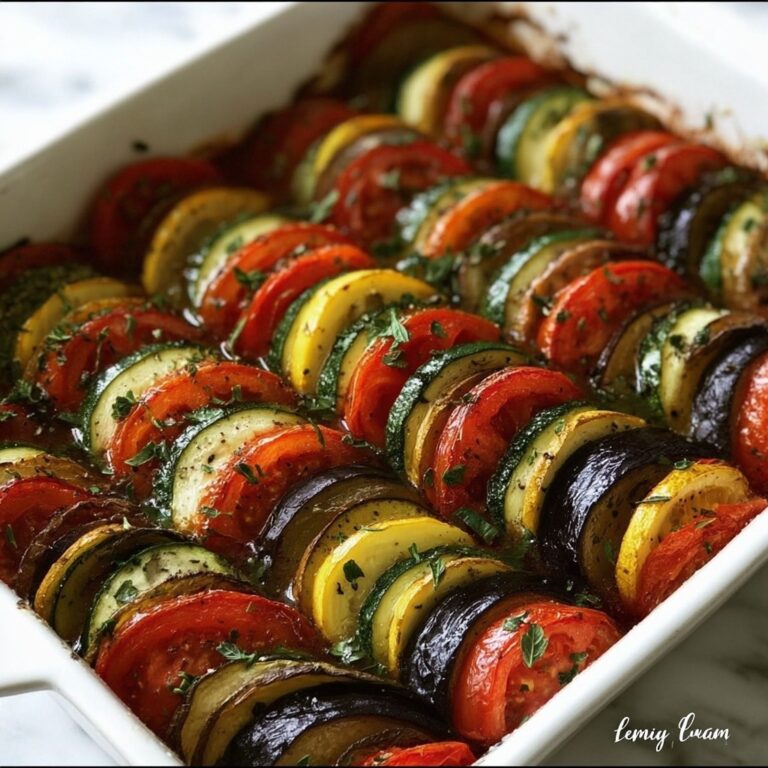 Baked Ratatouille with Tomatoes, Zucchini, and Eggplant Recipe