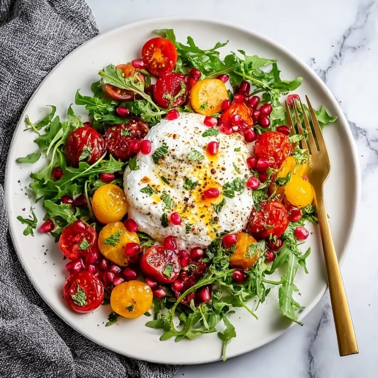 Tomato Pomegranate Burrata Salad Recipe