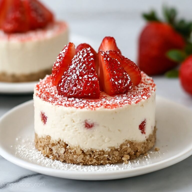 Indulgent Strawberry Shortcake Cheesecake Recipe