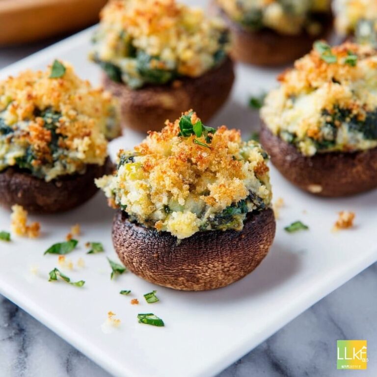 Spinach and Artichoke Stuffed Mushrooms Recipe